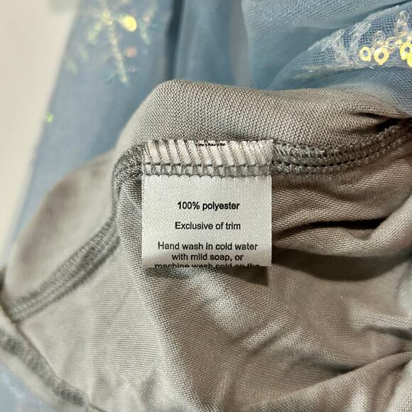 EleStory Toddler Girls Story Ballroom Dress Blue 18-24M NWT Velour Snowflake - Picture 6 of 7